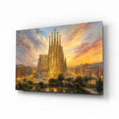 Sagrada Familia Turner Style Glass Wall Art
