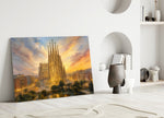 Sagrada Familia Turner Style Glass Wall Art