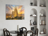 Sagrada Familia Turner Style Glass Wall Art