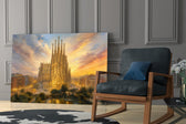 Sagrada Familia Turner Style Glass Wall Art