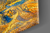 Pyramids of Giza Van Gogh Style Glass Wall Art