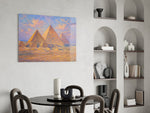 Pyramids of Giza Monet Style Glass Wall Art