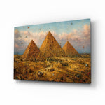 Pyramids of Giza Bosch Style Glass Wall Art
