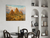 Pyramids of Giza Bosch Style Glass Wall Art