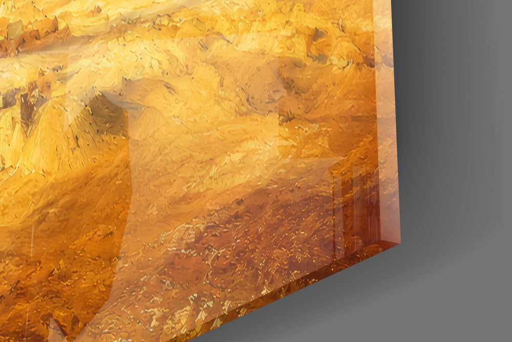 Pyramids of Giza Turner Style Glass Wall Art
