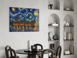 Big Ben Westminster Van Gogh Style Glass Wall Art