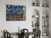 Big Ben Westminster Van Gogh Style Glass Wall Art