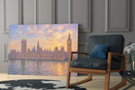 Big Ben Westminster Monet Style Glass Wall Art