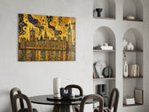 Big Ben Westminster Klimt Style Glass Wall Art