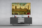 Big Ben Westminster Bosch Style Glass Wall Art