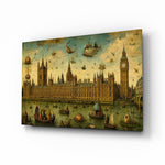 Big Ben Westminster Bosch Style Glass Wall Art
