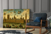 Big Ben Westminster Bosch Style Glass Wall Art