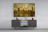 Big Ben Westminster Da Vinci Style Glass Wall Art