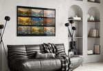Venice Grand Canal Nine Painting Styles Collage Glass Wall Art