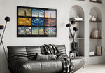 Statue of Liberty Nine Painting Styles Collage Glass Wall Art