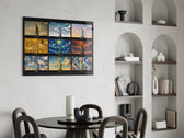 Statue of Liberty Nine Painting Styles Collage Glass Wall Art