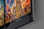 Sagrada Familia Nine Painting Styles Collage Glass Wall Art