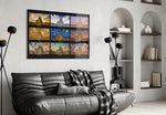 Sagrada Familia Nine Painting Styles Collage Glass Wall Art
