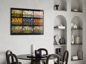 Big Ben Westminster Nine Painting Styles Collage Glass Wall Art
