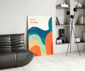 Do It For You Retro Wave Colour Block Glass Wall Art