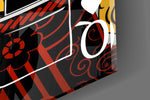 King and Queen of Spades Playing Card Glass Wall Art