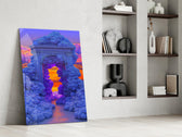 Coral Cloud Archway Surreal Glass Wall Art