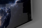 Celestial Mermaid Reaching for a Star Glass Wall Art