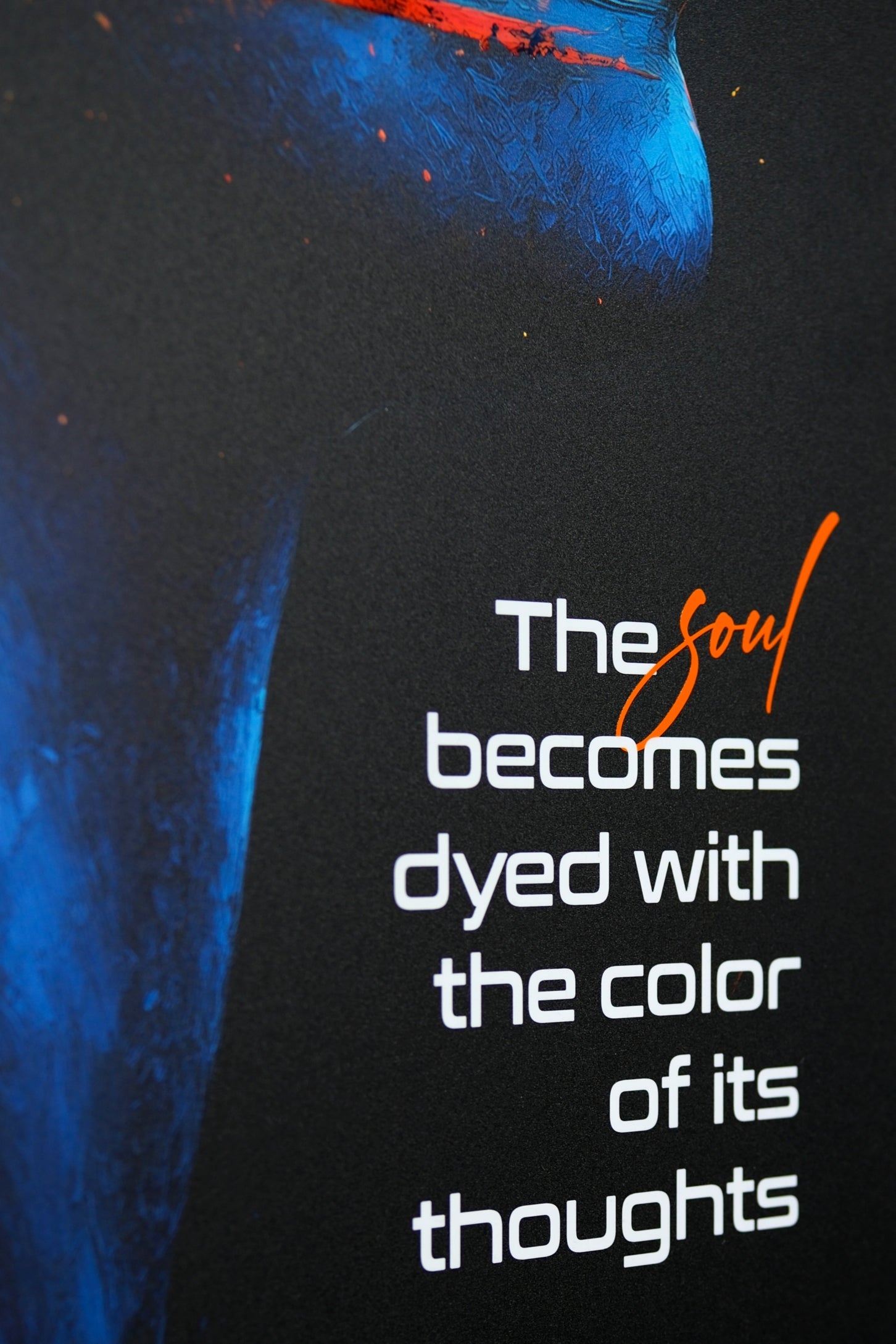 Renkli Düşünceler – 3D Kabartmalı Parlak Lak Alüminyum Tablo