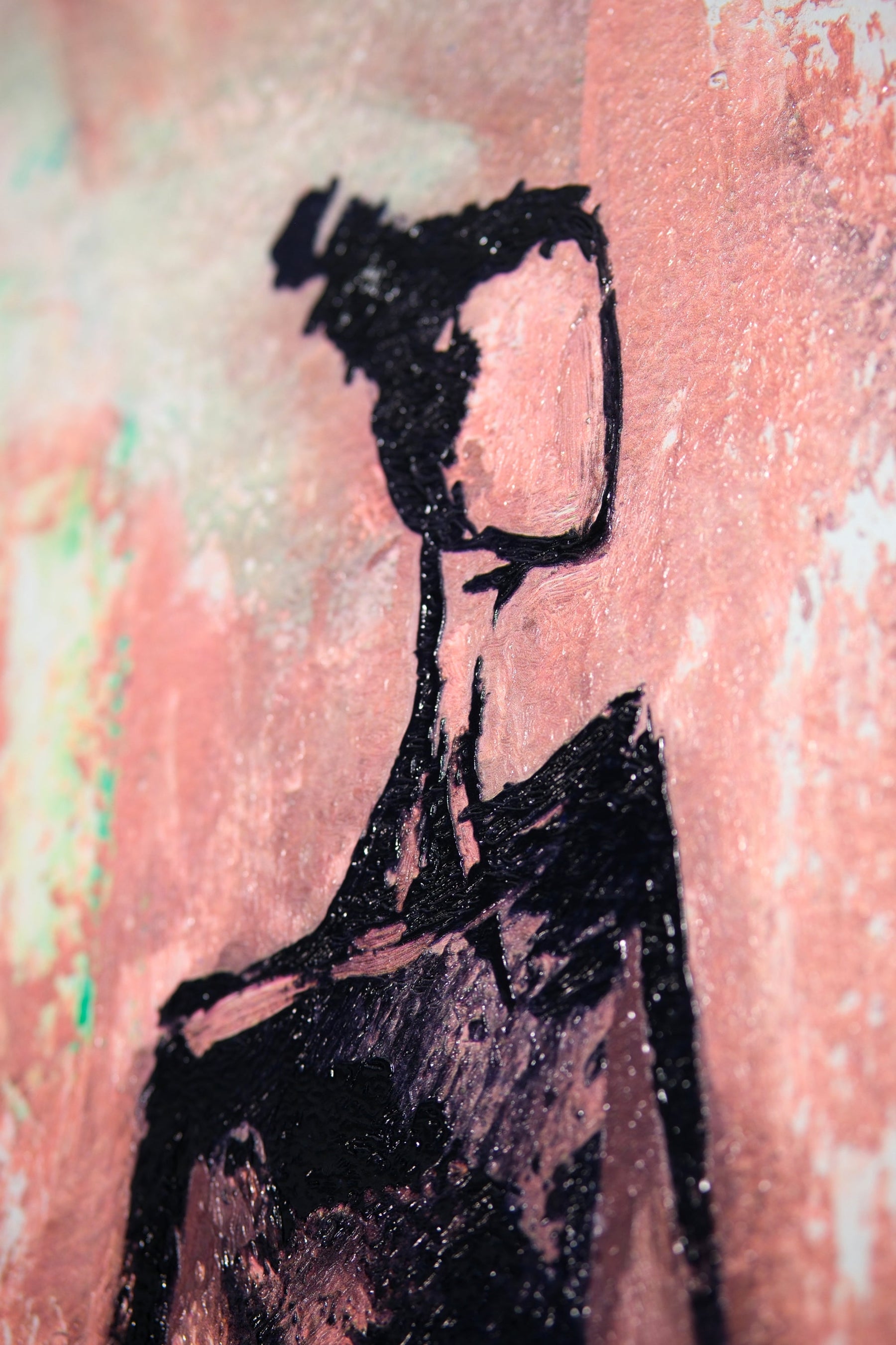 Jade Couture Muse – 3D Kabartmalı, Parlak Laklı Alüminyum Tablo