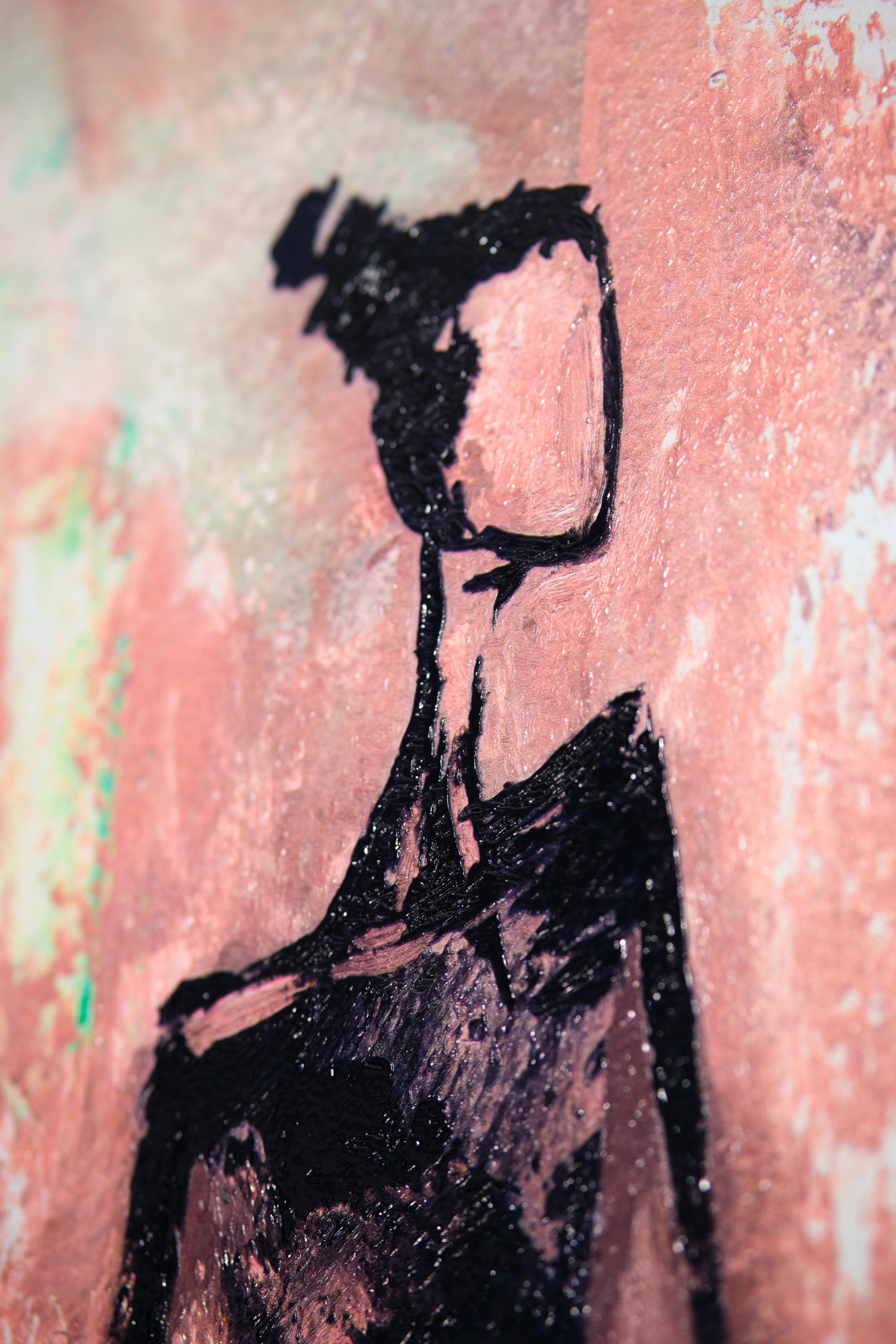 Jade Couture Muse – 3D Kabartmalı, Parlak Laklı Alüminyum Tablo