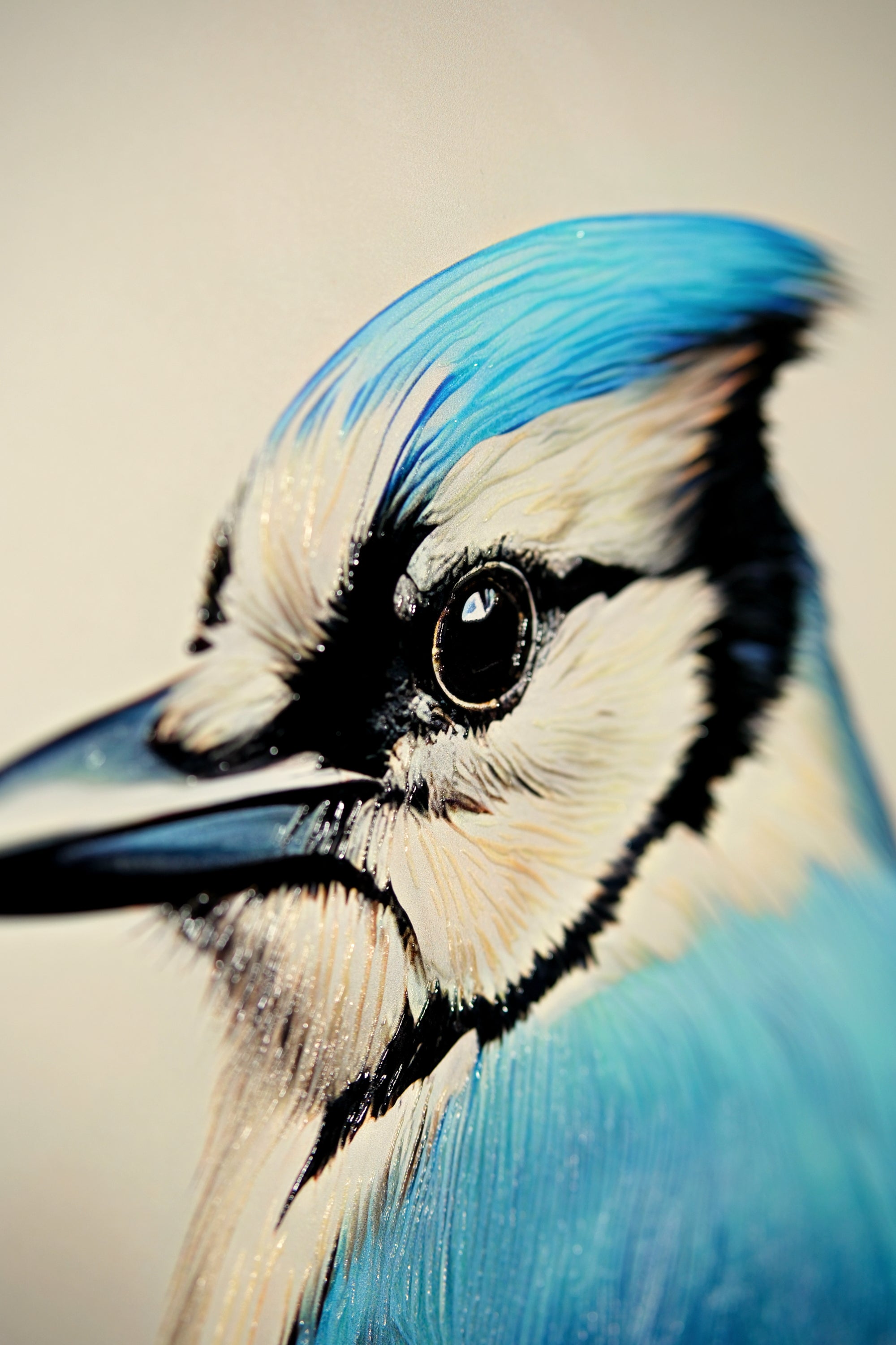 Safir Ezgisi – 3D Kabartmalı Parlak Lak Alüminyum Tablo