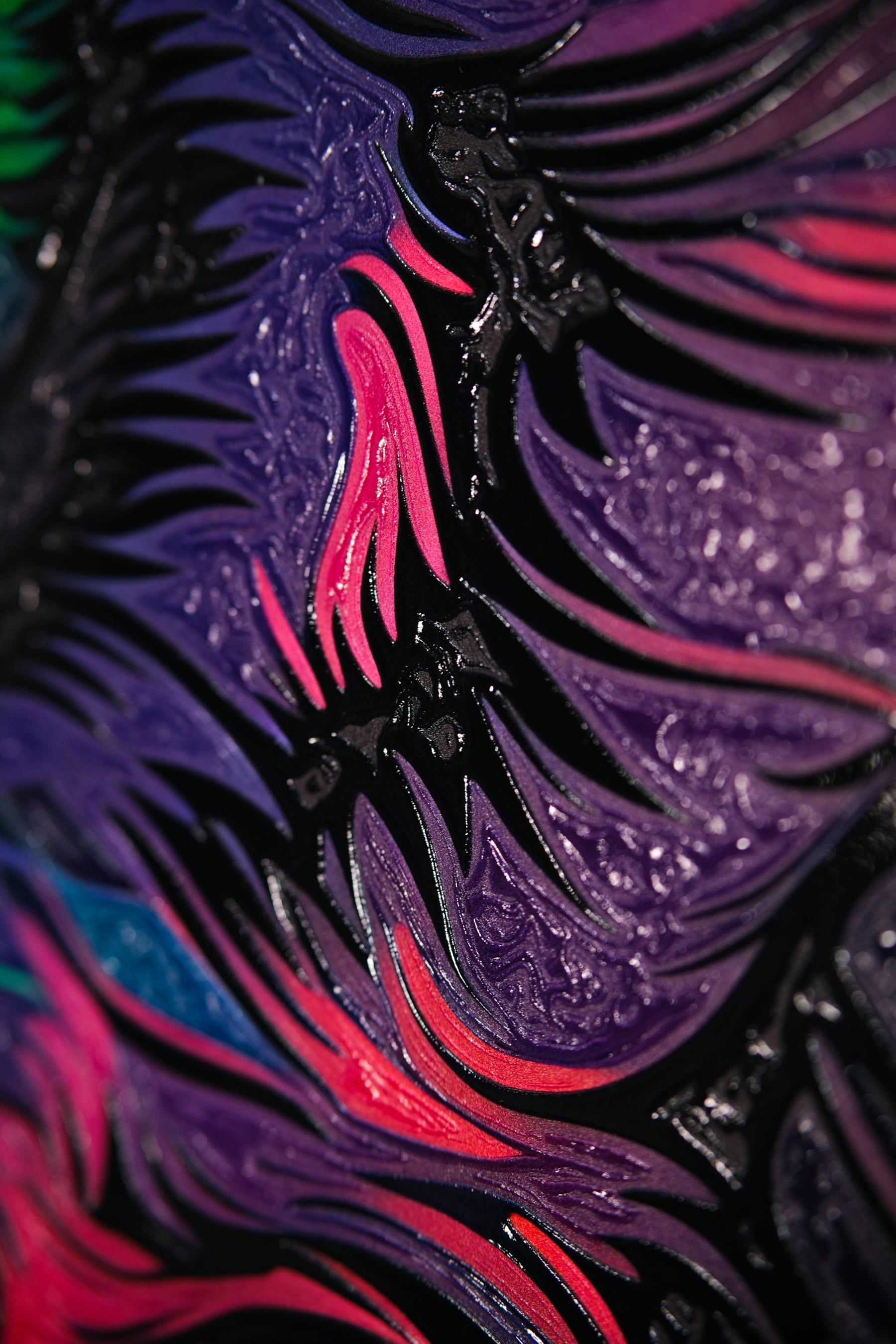 Alfa Kanopi – 3D Kabartmalı Parlak Lak Alüminyum Tablo