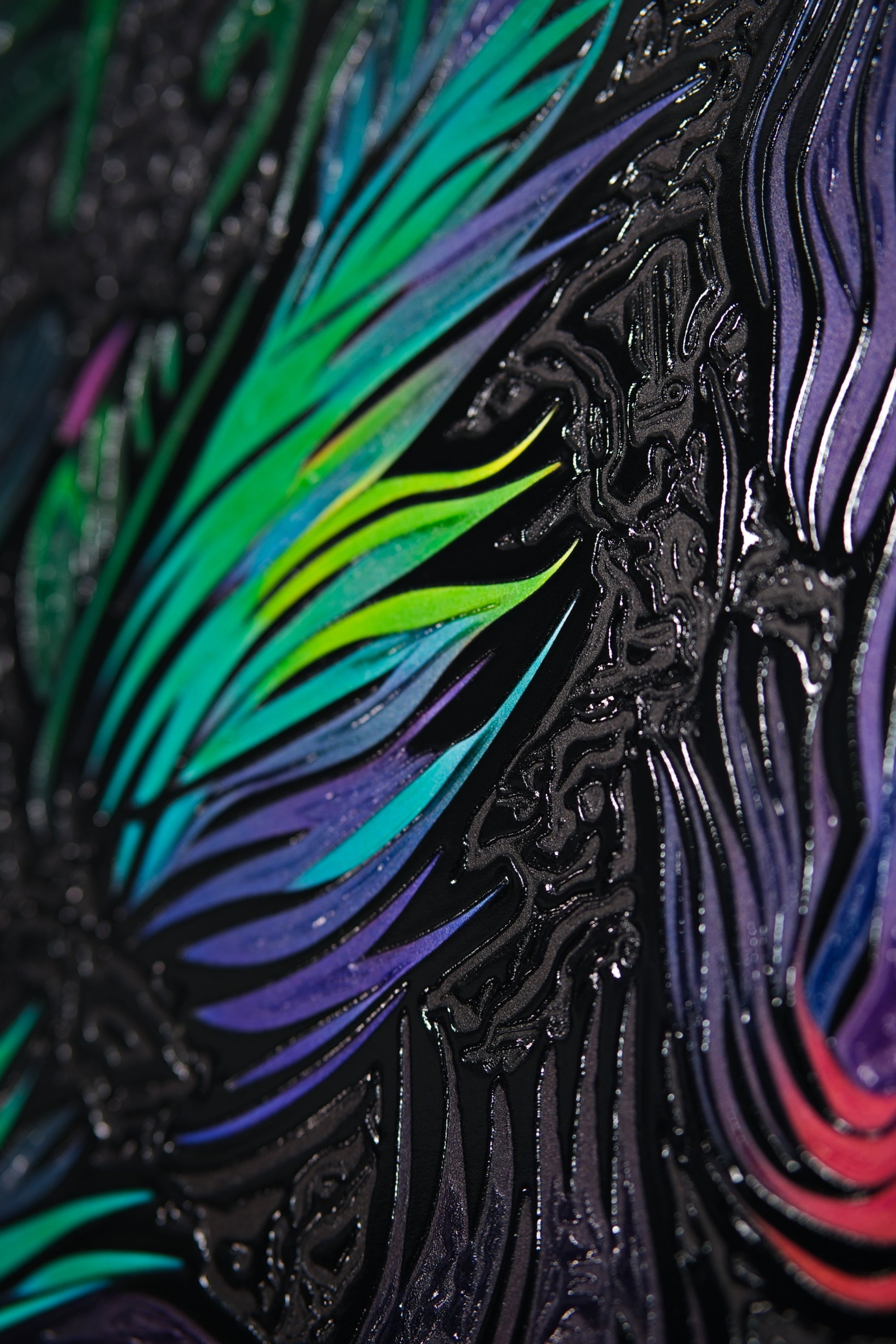 Alfa Kanopi – 3D Kabartmalı Parlak Lak Alüminyum Tablo