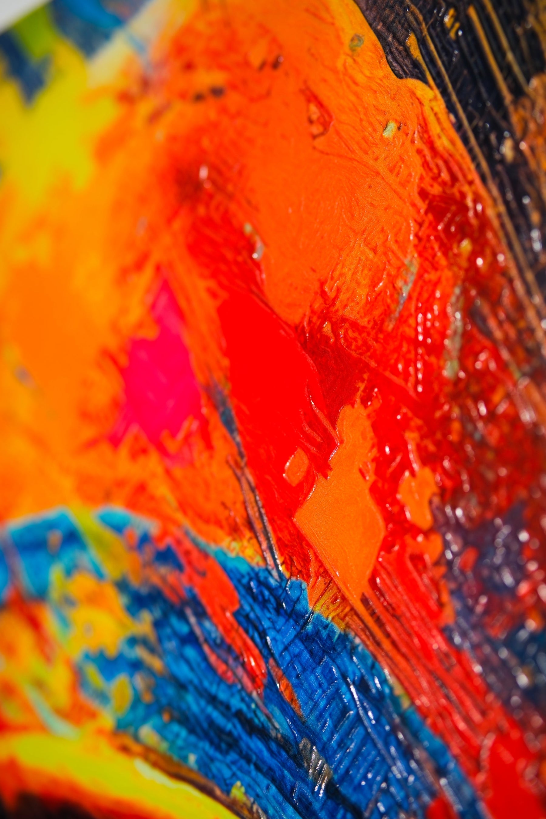 Pırıltı Ekolü Alüminyum Tablo | 3D Kabartma & Parlak Lak