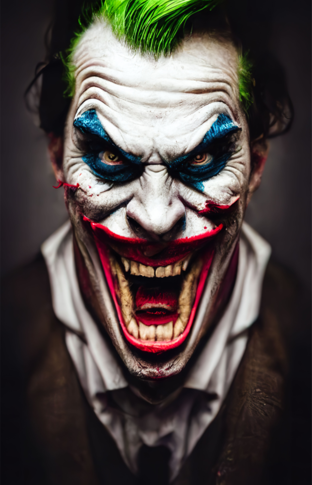 Joker'in Gülümsemesi Cam Tablo || Tasarımcı Koleksiyonu