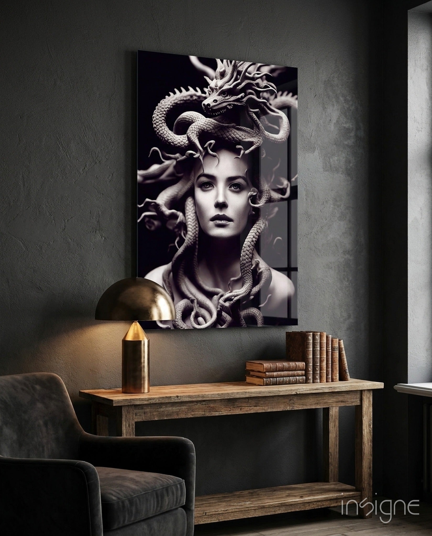 Medusa Cam Tablo || Tasarımcı Koleksiyonu