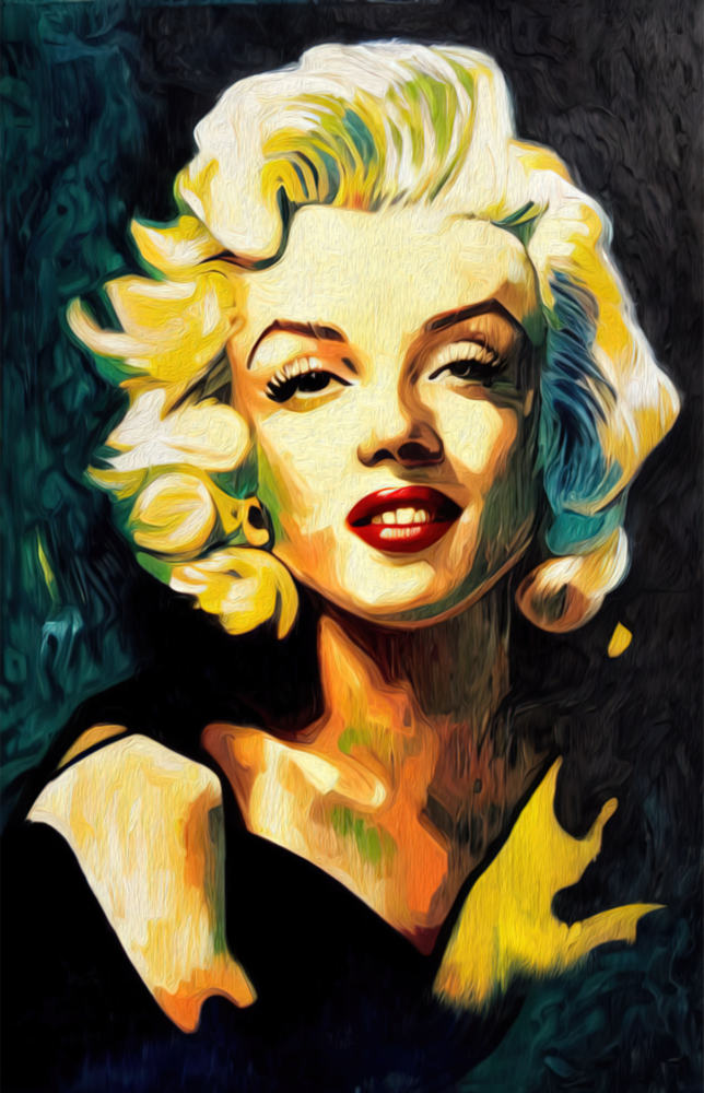 Marilyn Monroe Cam Tablo || Tasarımcı Koleksiyonu