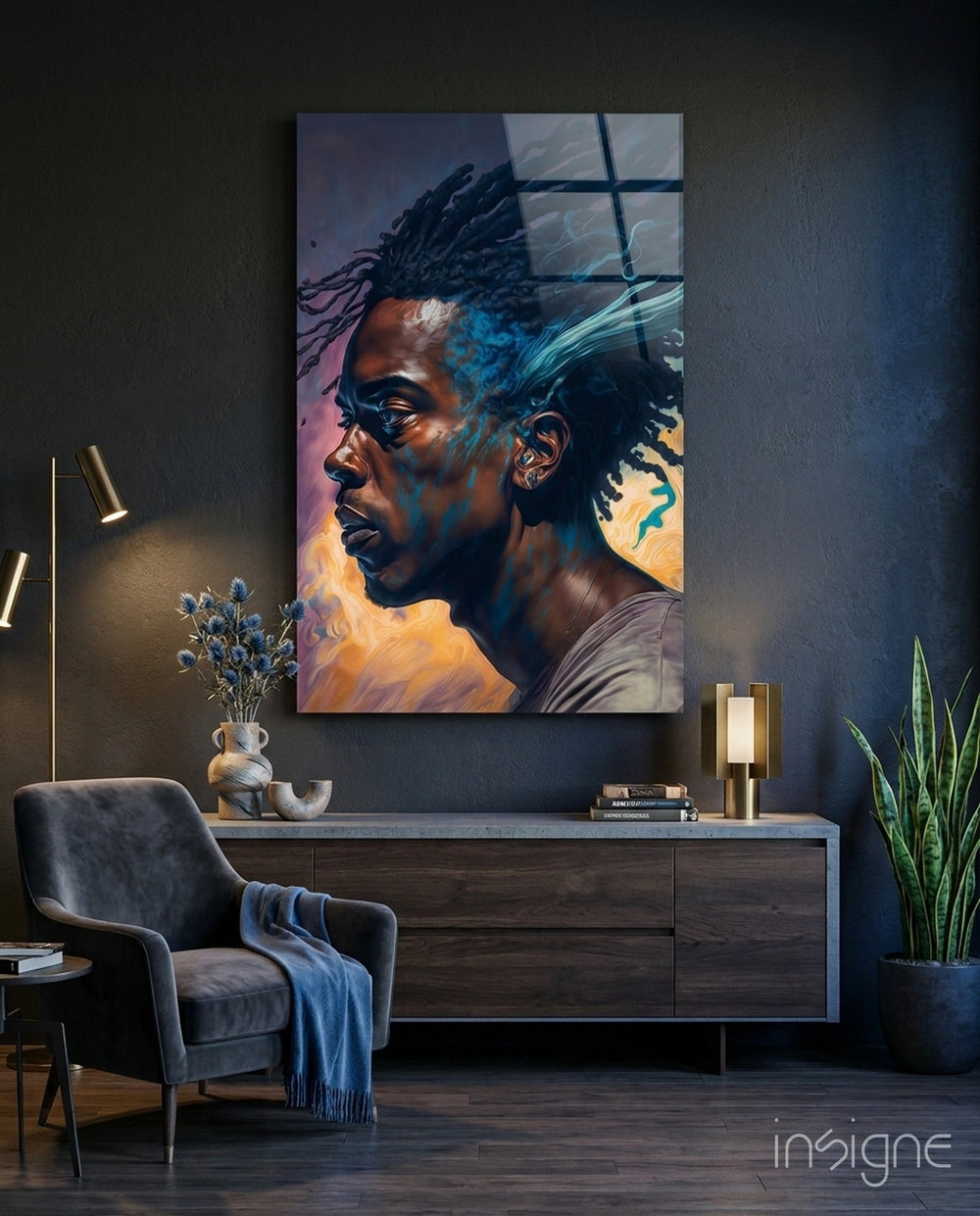 Gece Ritmi Cam Tablo || Tasarımcı Koleksiyonu