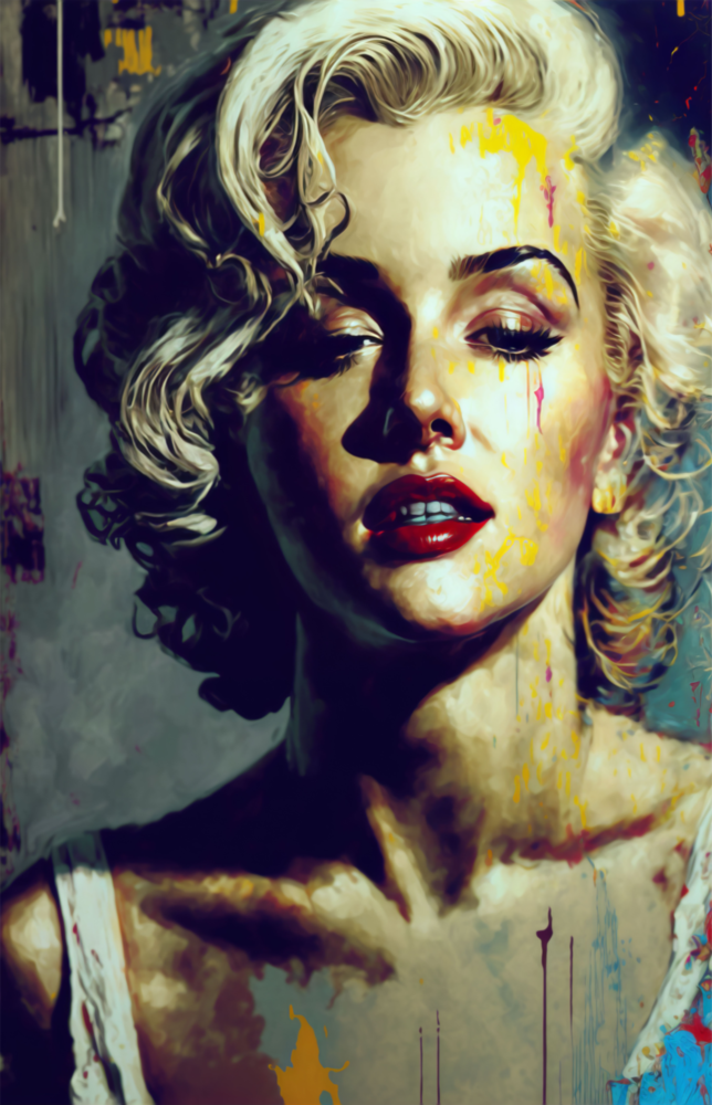 Marilyn Monroe Cam Tablo || Tasarımcı Koleksiyonu