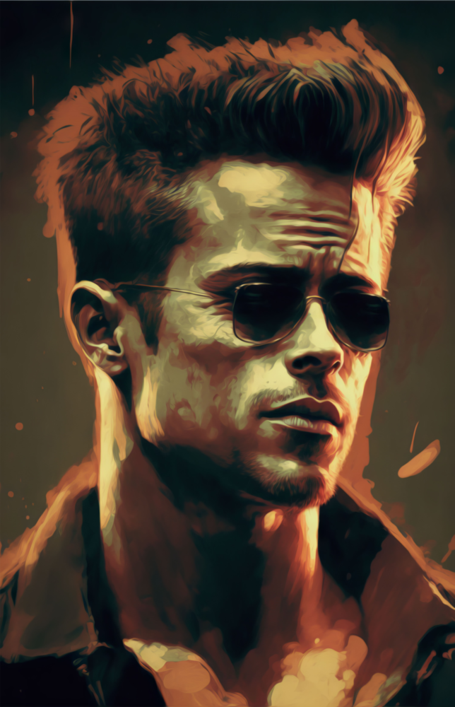 Dövüş Kulübü - Tyler Durden Cam Tablo || Tasarımcı Koleksiyonu