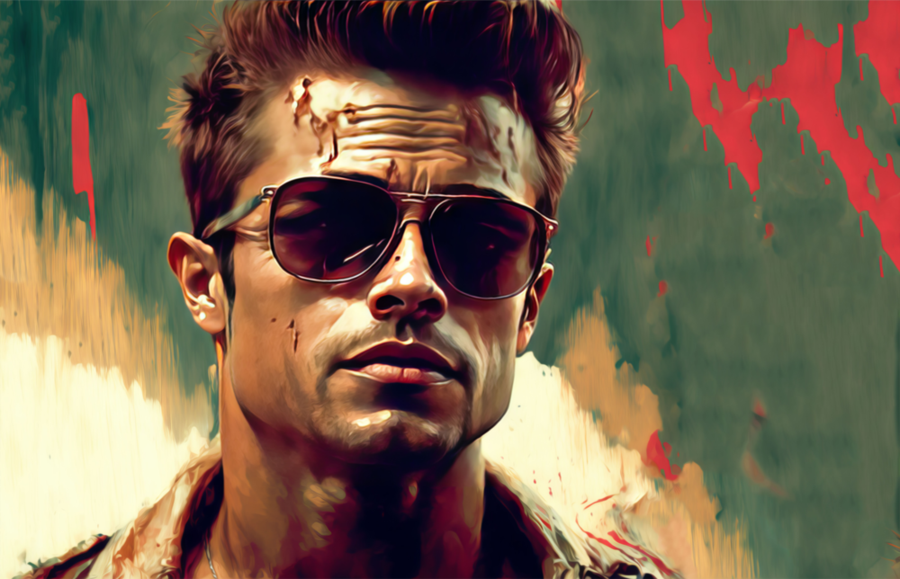 Dövüş Kulübü - Tyler Durden Cam Tablo || Tasarımcı Koleksiyonu