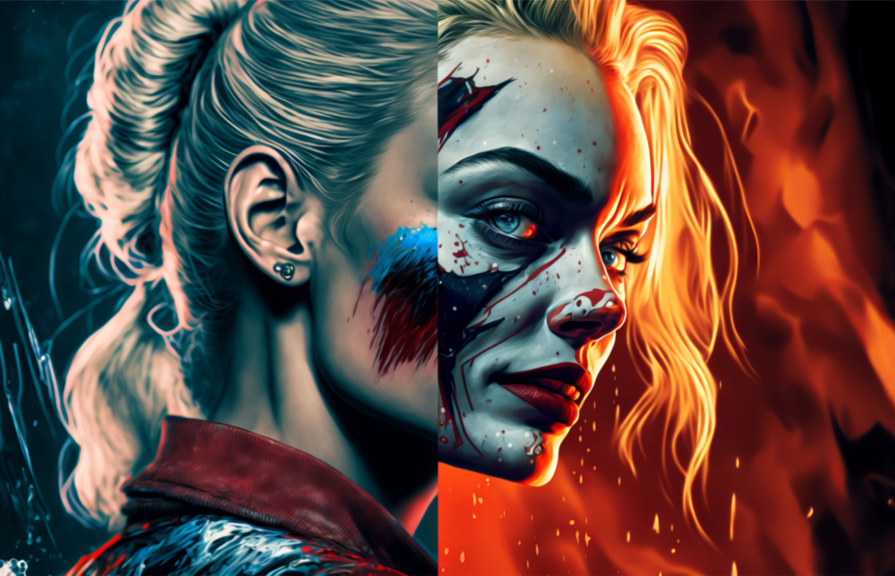 Harley Quinn Cam Tablo || Tasarımcı Koleksiyonu