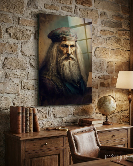 Leonardo da Vinci Cam Tablo || Tasarımcı Koleksiyonu
