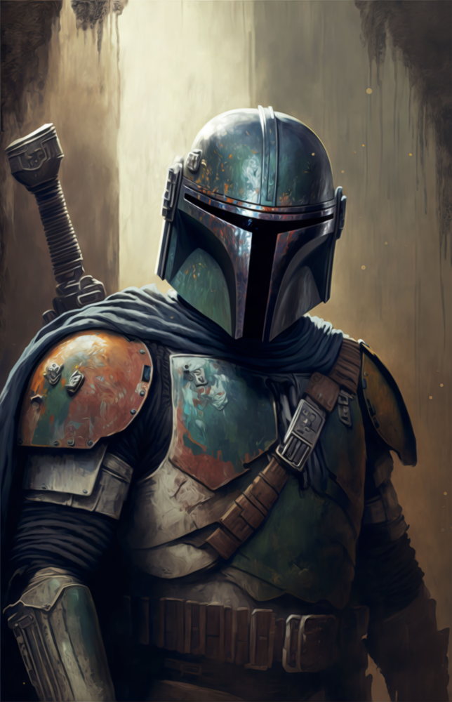Boba Fett Cam Tablo || Tasarımcı Koleksiyonu