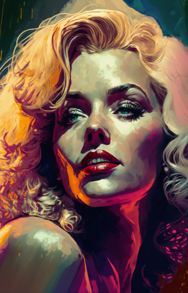 Marilyn Monroe Cam Tablo || Tasarımcı Koleksiyonu