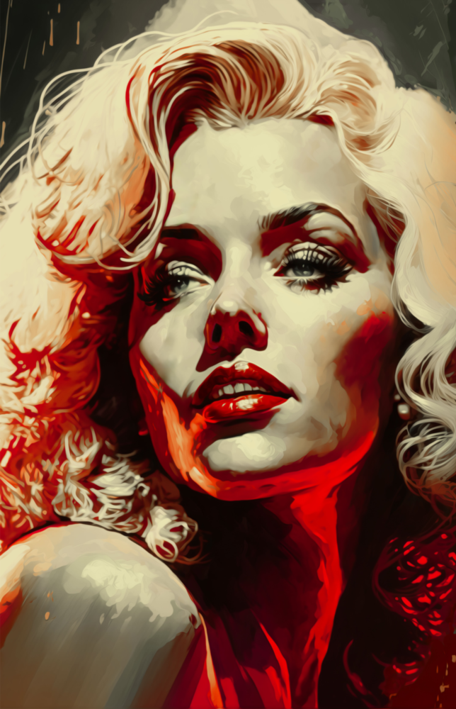 Marilyn Monroe Cam Tablo || Tasarımcı Koleksiyonu