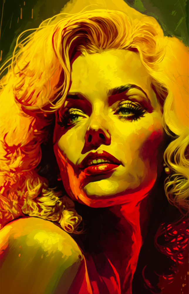 Marilyn Monroe Cam Tablo || Tasarımcı Koleksiyonu