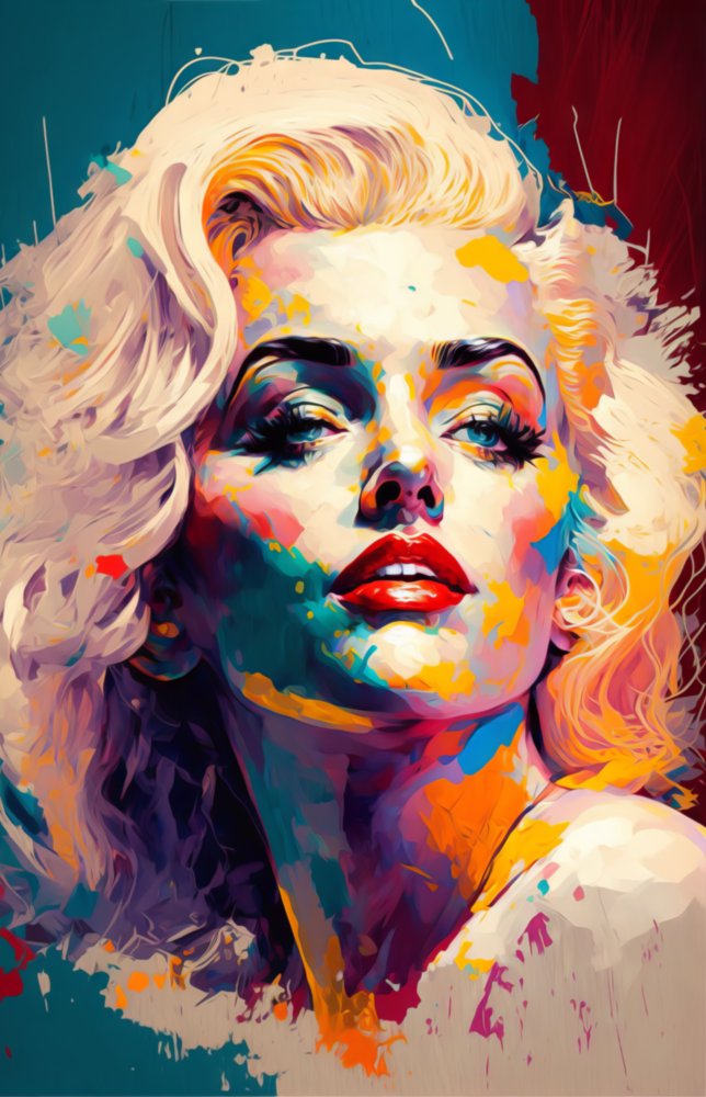 Marilyn Monroe Cam Tablo || Tasarımcı Koleksiyonu