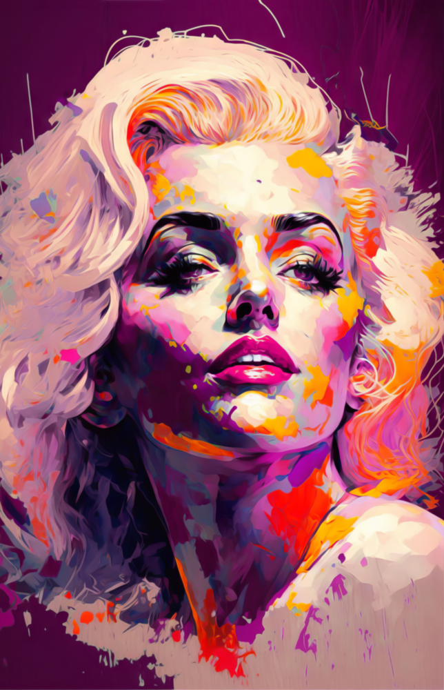 Marilyn Monroe Cam Tablo || Tasarımcı Koleksiyonu
