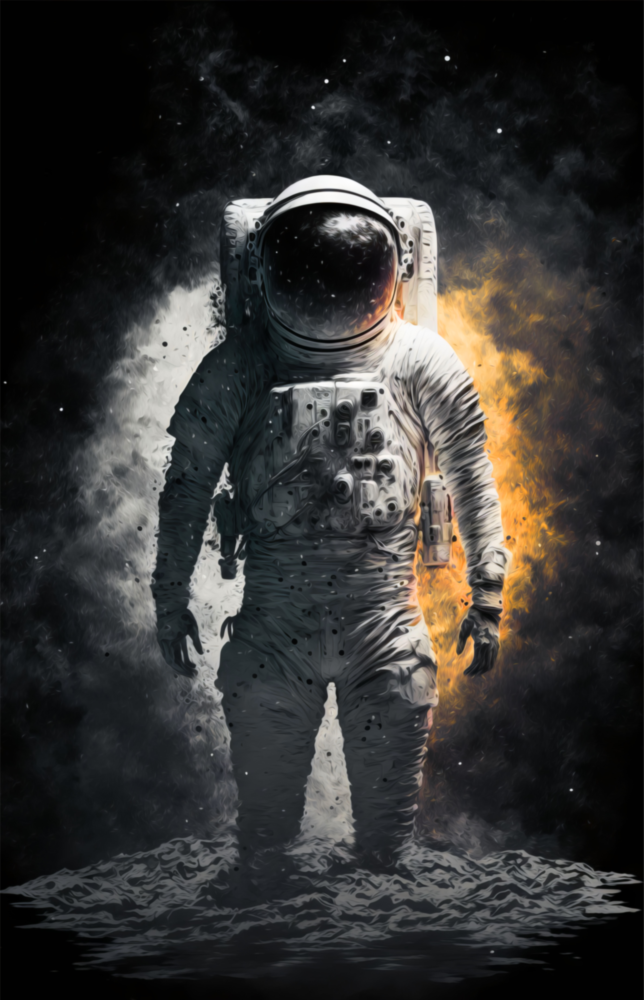 Astronot Cam Tablo || Tasarımcı Koleksiyonu